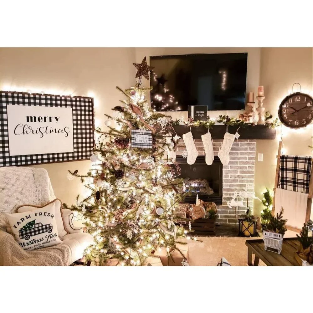 4 Pack Christmas Large Size Cable Knitted Stocking Gifts & Decorations 18 INCHES